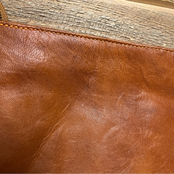 BERLINER BAGS Vintage Leather Shoulder Bag Marbella Crossbody Never Used - Picture 8 of 12